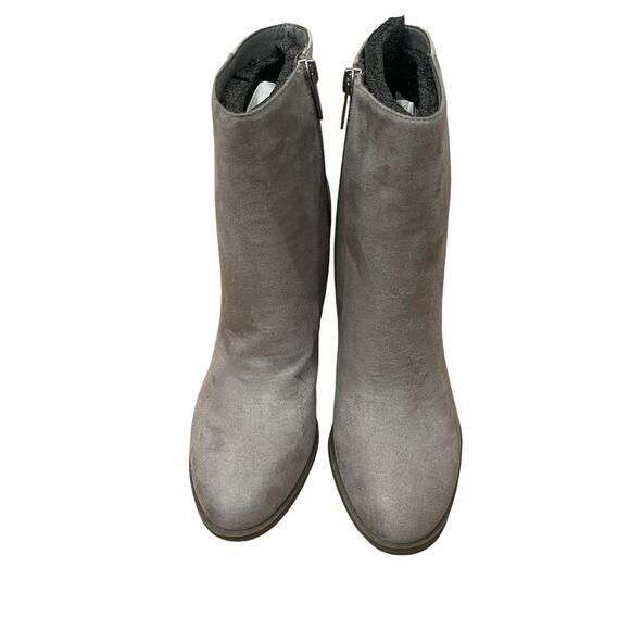 Circus by Sam Edelman Rollins Grey Croc Embossed Suede Bootie Size 8.5 - Picture 3 of 14